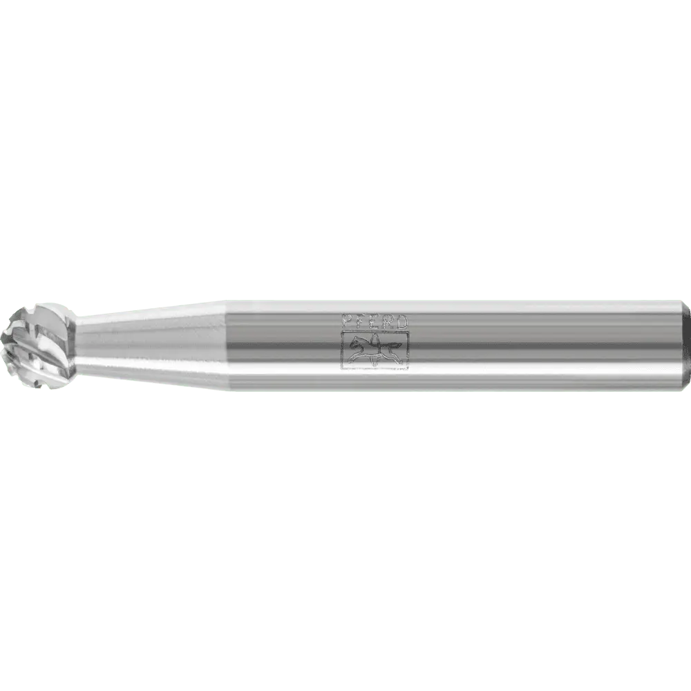 PFERD TOOLS Hartmetall Hochleistungsfrässtift Kugel KUD Ø 06x05 mm Schaft-Ø 6 mm TITANIUM für Titan
