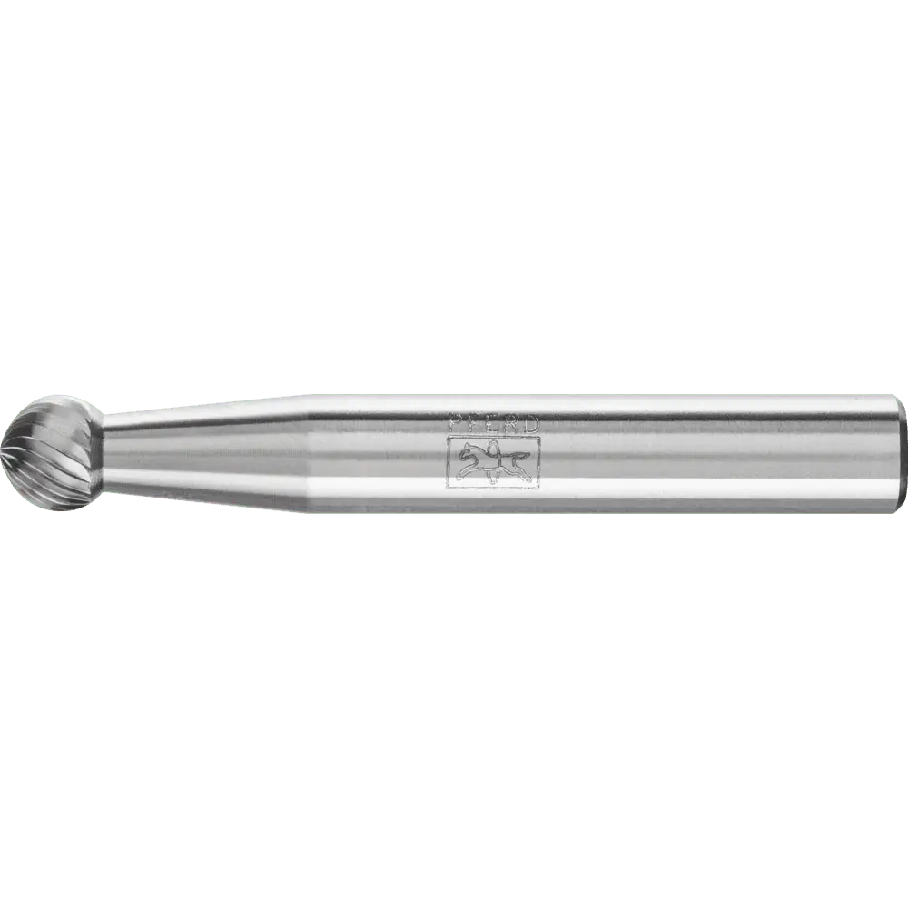 Produktfoto 1 von PFERD TOOLS Hartmetall Frässtift Kugel KUD Ø 06x05 mm Schaft-Ø 6 mm Z5 universal fein