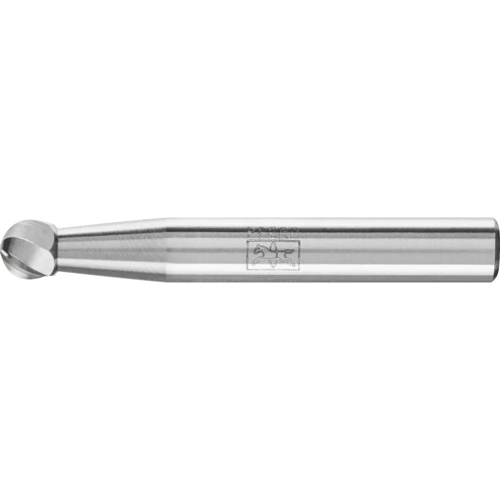 Produktfoto 1 von PFERD TOOLS Hartmetall Frässtift Kugel KUD Ø 06x05 mm Schaft-Ø 6 mm Z1 universal grob