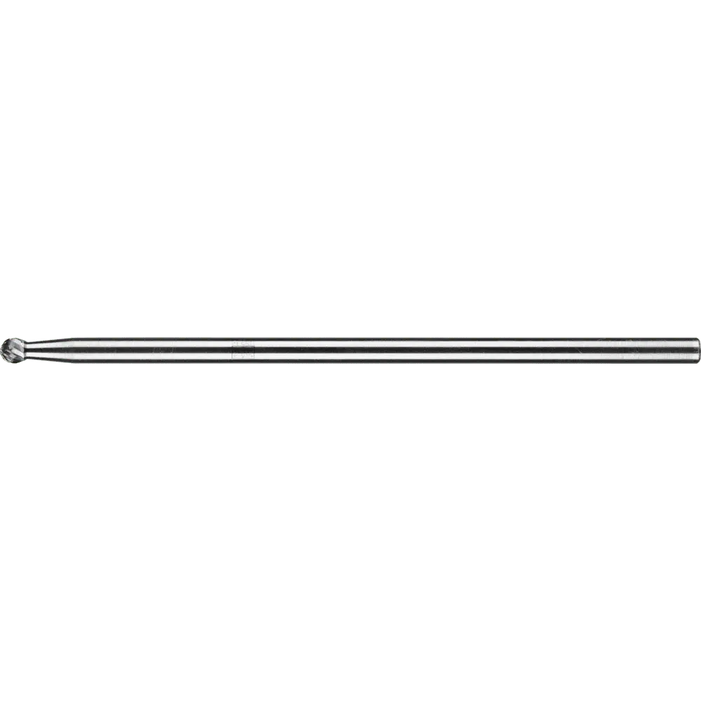 Produktfoto 1 von PFERD TOOLS Hartmetall Frässtift Kugel KUD Ø 06x05 mm Schaft-Ø 6x150mm Z3P universal mittel kreuzverzahnt