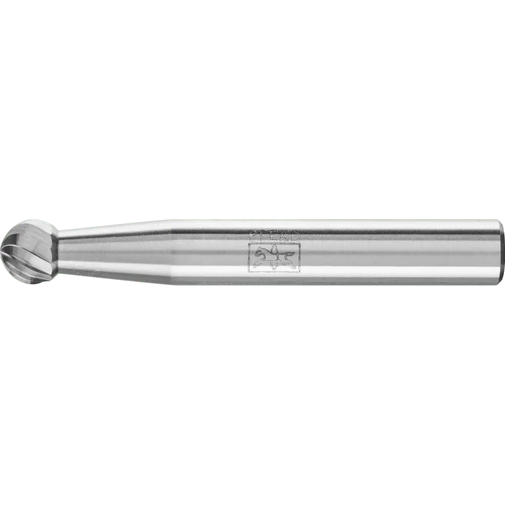 Produktfoto 1 von PFERD TOOLS Hartmetall Frässtift Kugel KUD Ø 06x05 mm Schaft-Ø 6 mm Z3 universal mittel
