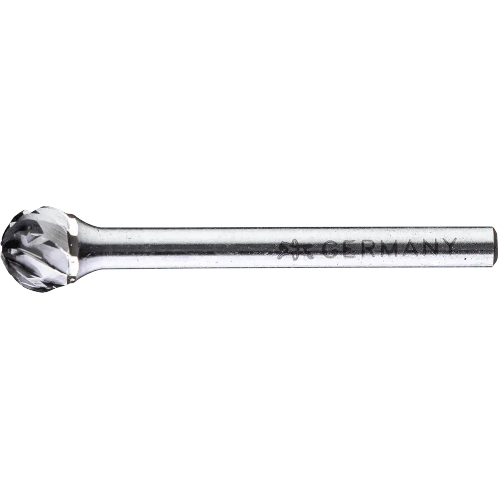 Produktfoto 1 von PFERD TOOLS Hartmetall Hochleistungsfrässtift ALLROUND Kugel KUD Ø06x05 mm Schaft-Ø 3 mm universal grob