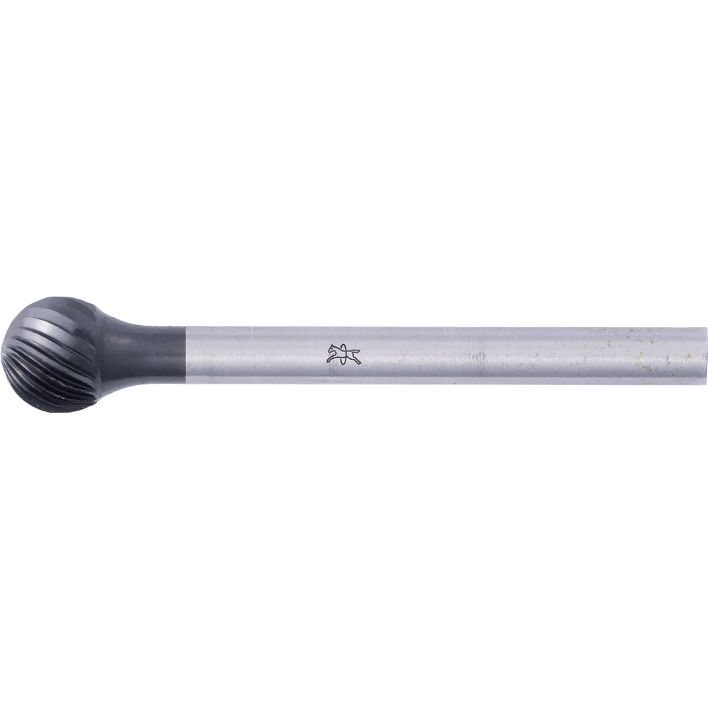 Produktfoto 1 von PFERD TOOLS Hartmetall Hochleistungsfrässtift Kugel KUD Ø 06x05mm Schaft-Ø 3mm Z5 HICOAT beschichtet universal fein