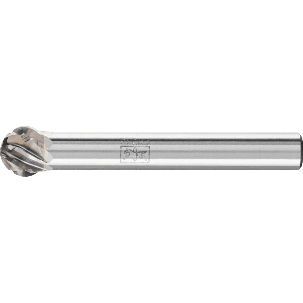 Produktfoto 1 von PFERD TOOLS Hartmetall Hochleistungsfrässtift STEEL Kugel KUD Ø 08x07 mm Schaft-Ø 6 mm für Stahl