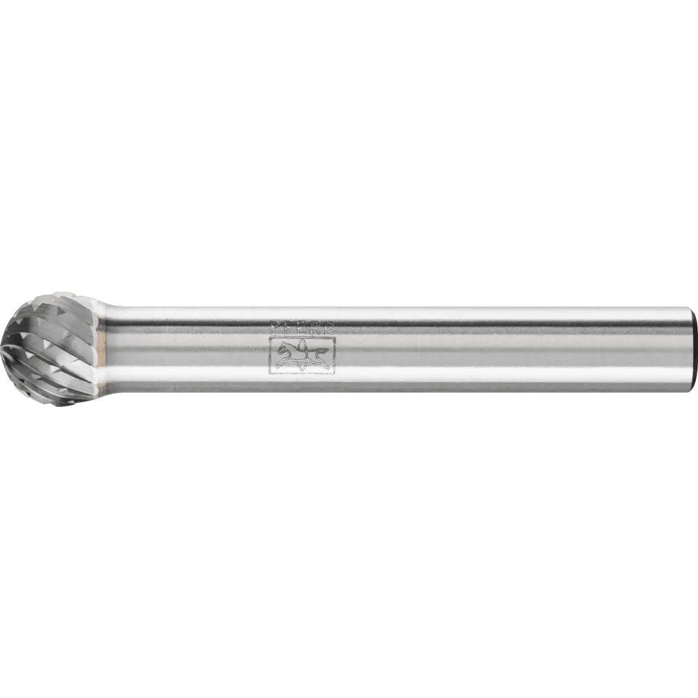 Produktfoto 1 von PFERD TOOLS Hartmetall Frässtift Kugel KUD Ø 08x07 mm Schaft-Ø 6 mm Z4 universal mittel fein