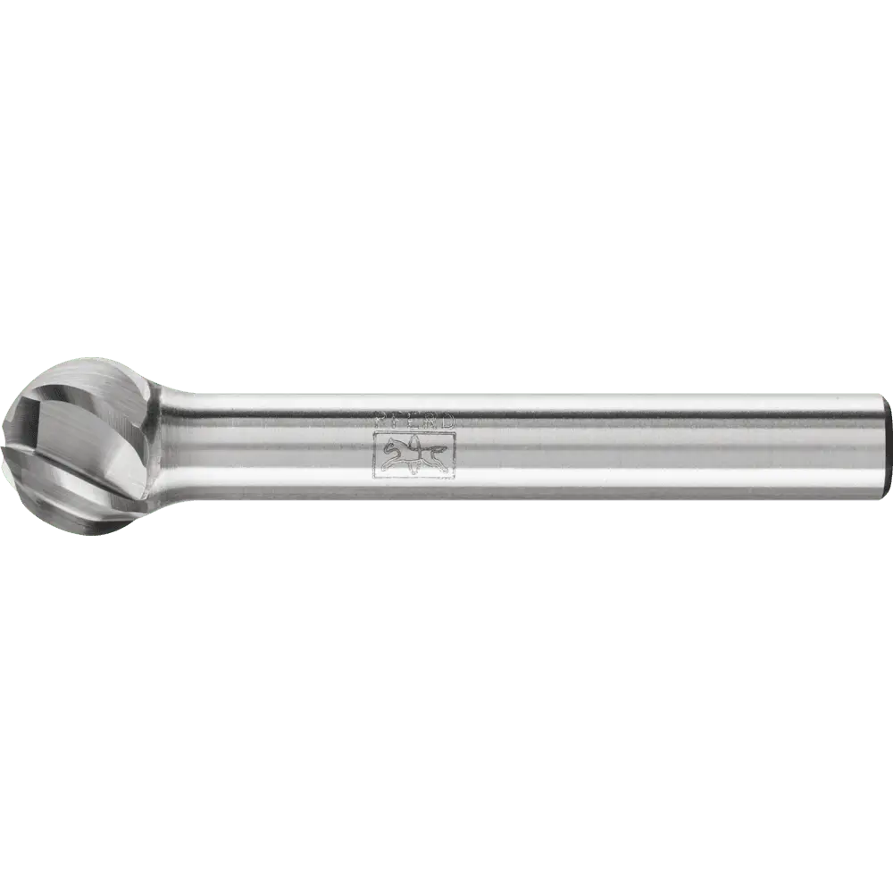 Produktfoto 1 von PFERD TOOLS Hartmetall Hochleistungsfrässtift ALU Kugel KUD Ø 10x09mm Schaft-Ø 6mm für Alu/NE Metalle