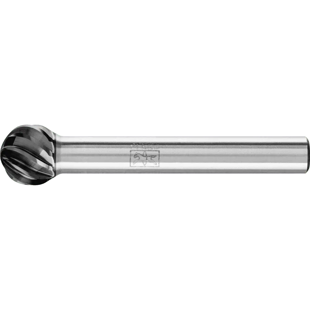 Produktfoto 1 von PFERD TOOLS Hartmetall Hochleistungsfrässtift INOX Kugel KUD Ø 10x09 mm Schaft-Ø 6 mm HICOAT für Edelstahl
