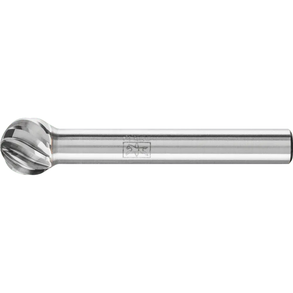 Produktfoto 1 von PFERD TOOLS Hartmetall Hochleistungsfrässtift INOX Kugel KUD Ø 10x09 mm Schaft-Ø 6 mm für Edelstahl