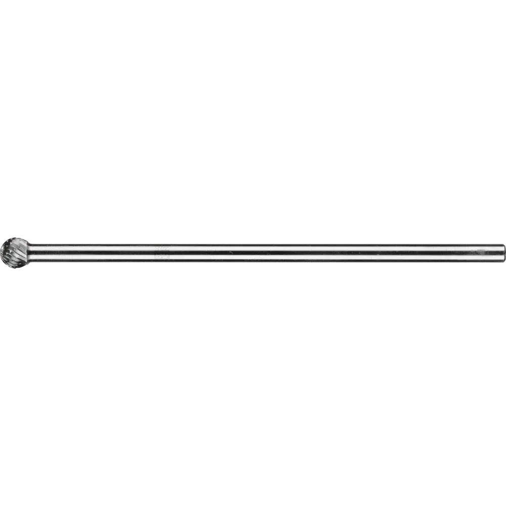 Produktfoto 1 von PFERD TOOLS Hartmetall Frässtift Kugel KUD Ø 10x09 mm Schaft-Ø 6x150mm Z3P universal mittel kreuzverzahnt