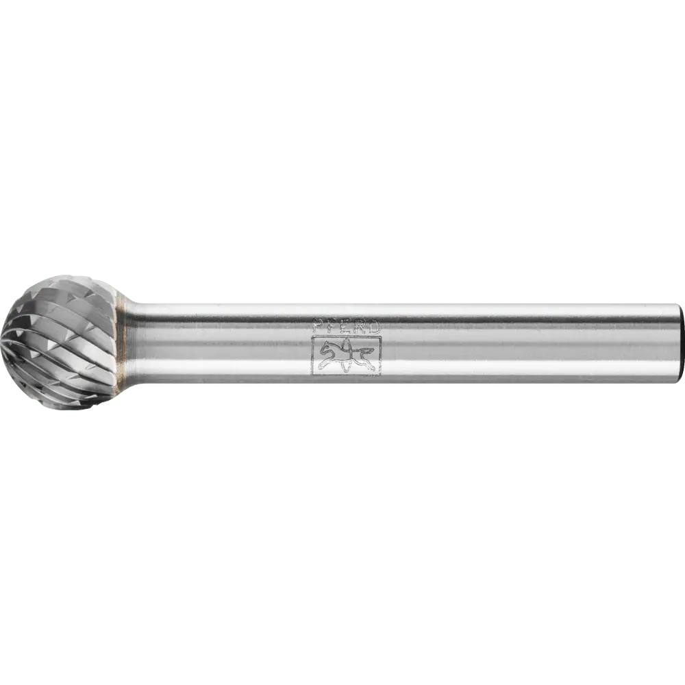Produktfoto 1 von PFERD TOOLS Hartmetall Frässtift Kugel KUD Ø 10x09 mm Schaft-Ø 6 mm Z3P universal mittel kreuzverzahnt