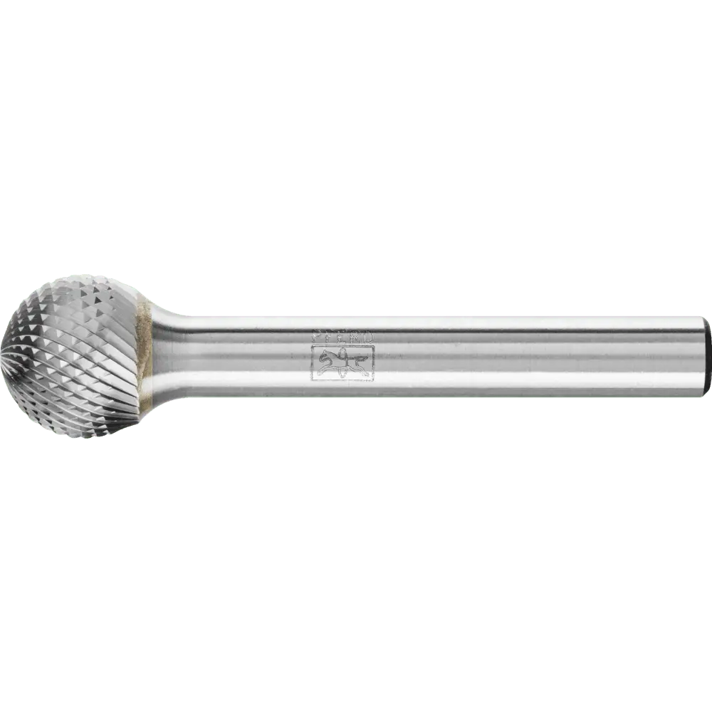 Produktfoto 1 von PFERD TOOLS Hartmetall Hochleistungsfrässtift MICRO Kugel KUD Ø 12x10mm Schaft-Ø 6 mm Feinbearbeitung