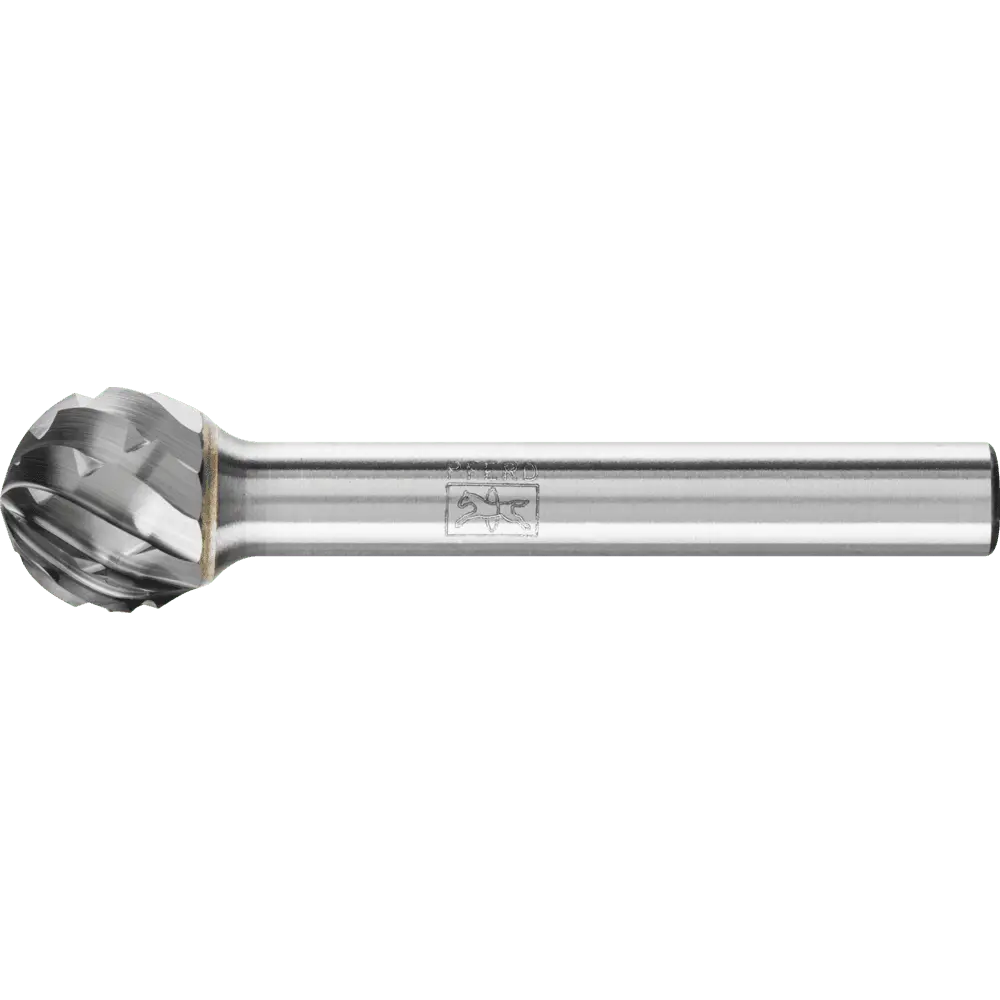 Produktfoto 1 von PFERD TOOLS Hartmetall Hochleistungsfrässtift NON-FERROUS Kugel KUD Ø 12x10mm Schaft-Ø 6 mm NE-Metalle