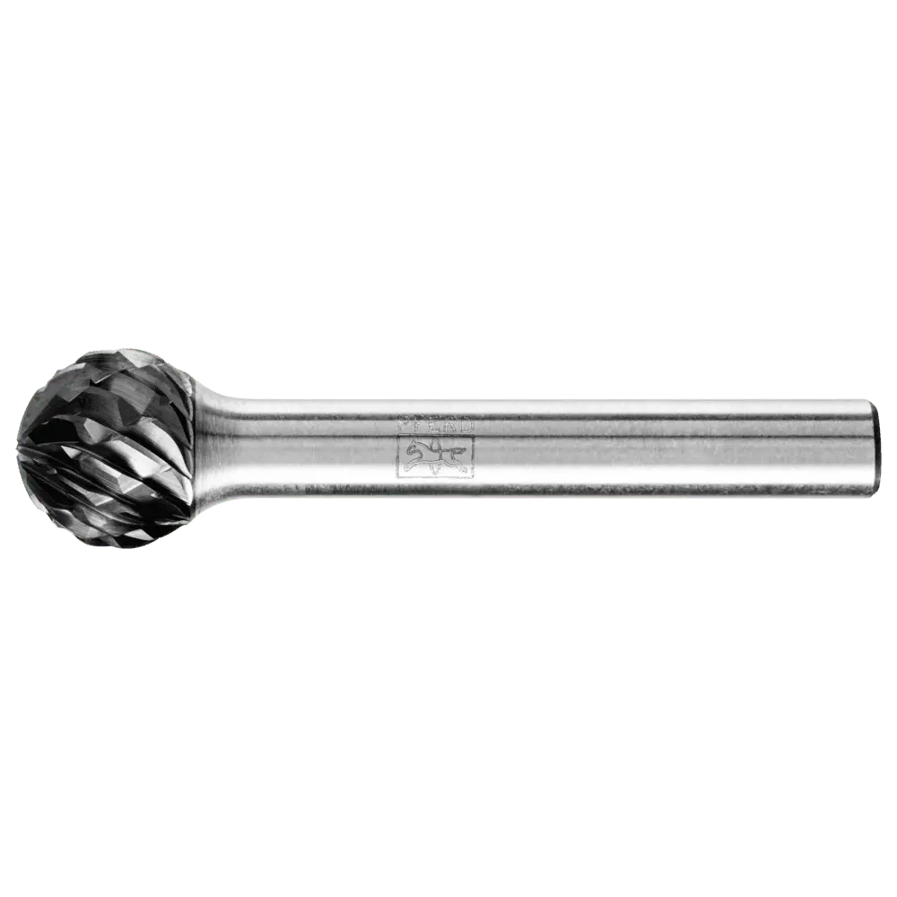 Produktfoto 1 von PFERD TOOLS Hartmetall Hochleistungsfrässtift ALLROUND Kugel KUD Ø 12x10mm Schaft-Ø 6 mm HICOAT universal