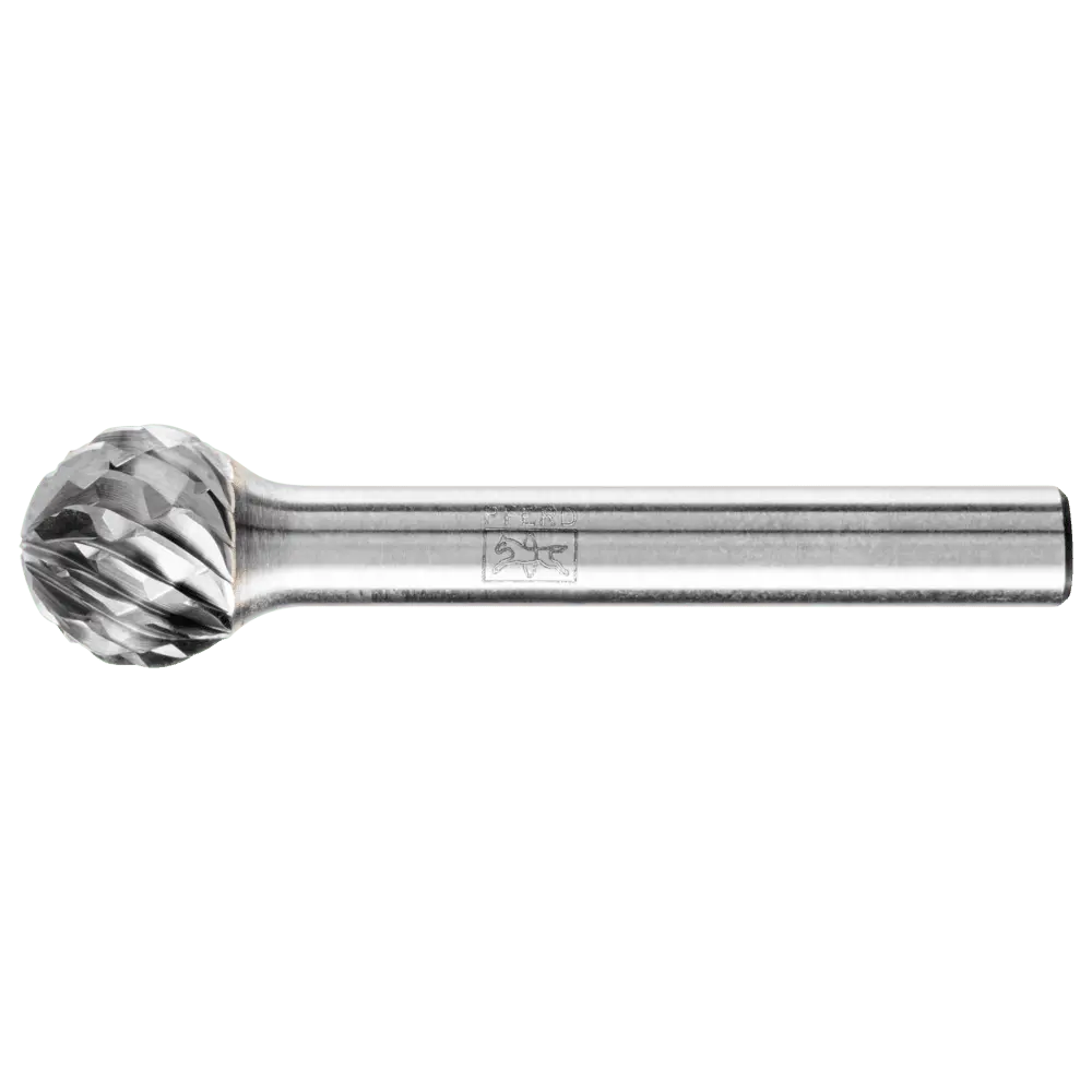 Produktfoto 1 von PFERD TOOLS Hartmetall Hochleistungsfrässtift ALLROUND Kugel KUD Ø 12x10mm Schaft-Ø 6 mm universal grob