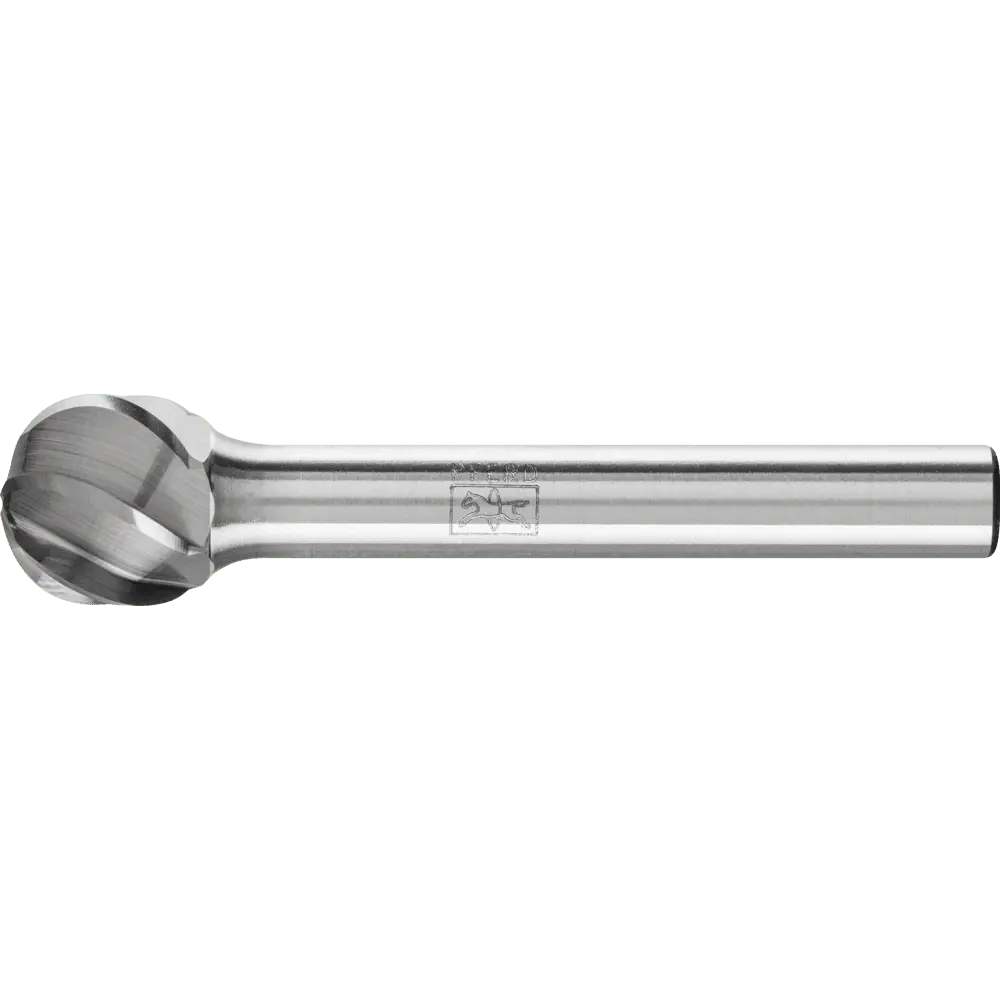 Produktfoto 1 von PFERD TOOLS Hartmetall Hochleistungsfrässtift ALU Kugel KUD Ø 12x10mm Schaft-Ø 6mm für Alu/NE Metalle