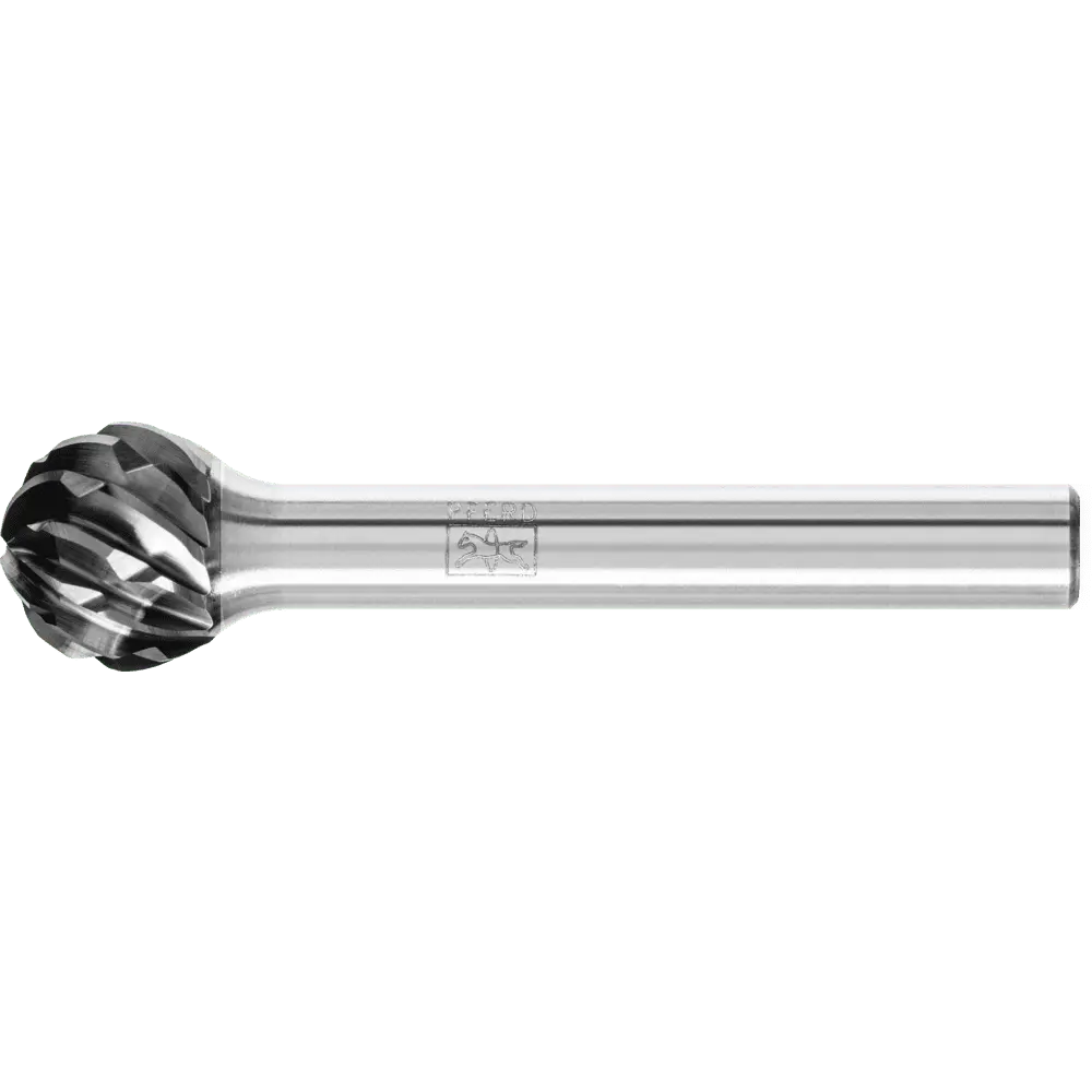 Produktfoto 1 von PFERD TOOLS Hartmetall Hochleistungsfrässtift STEEL Kugel KUD Ø 12x10mm Schaft-Ø 6 mm HICOAT für Stahl