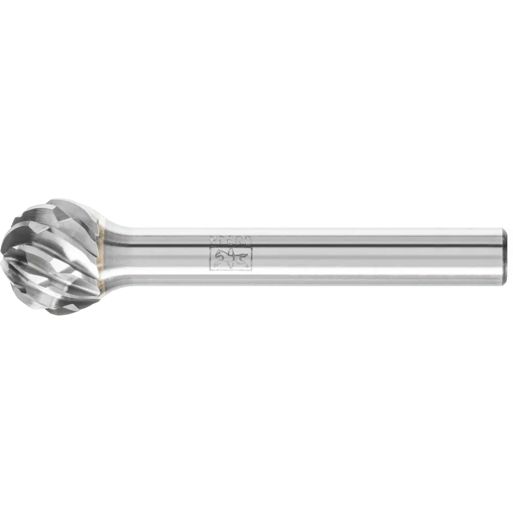 Produktfoto 1 von PFERD TOOLS Hartmetall Hochleistungsfrässtift STEEL Kugel KUD Ø 12x10mm Schaft-Ø 6 mm für Stahl