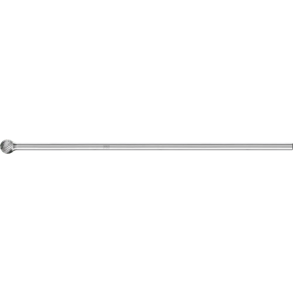 Produktfoto 1 von PFERD TOOLS Hartmetall Frässtift Kugel KUD Ø 12x10mm Schaft-Ø 6x150mm Z3P universal mittel kreuzverzahnt