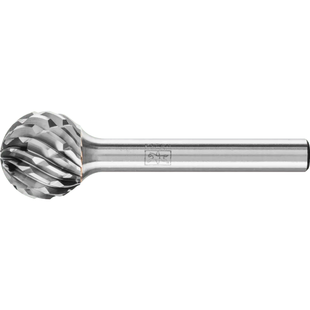 Produktfoto 1 von PFERD TOOLS Hartmetall Hochleistungsfrässtift STEEL Kugel KUD Ø 16x14 mm Schaft-Ø 6 mm für Stahl