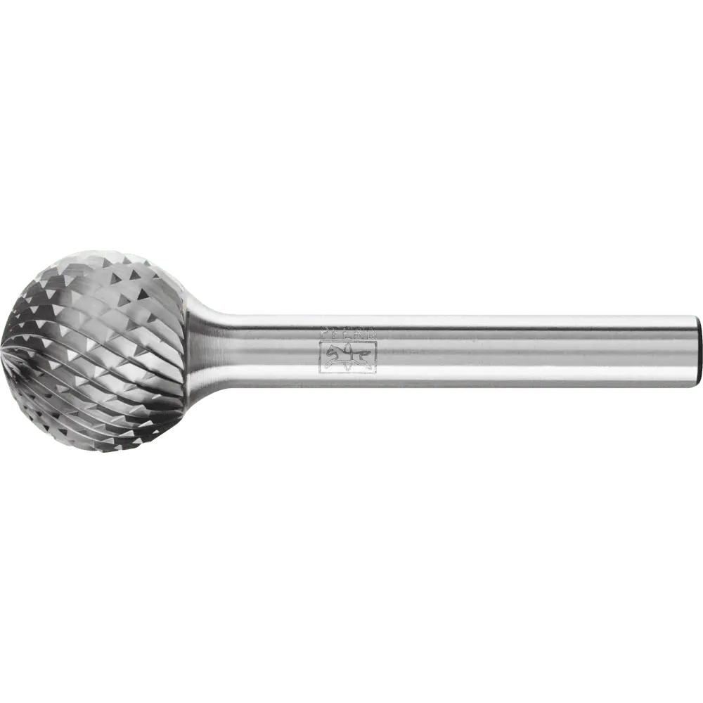 Produktfoto 1 von PFERD TOOLS Hartmetall Frässtift Kugel KUD Ø 16x14 mm Schaft-Ø 6 mm Z4 universal mittel fein