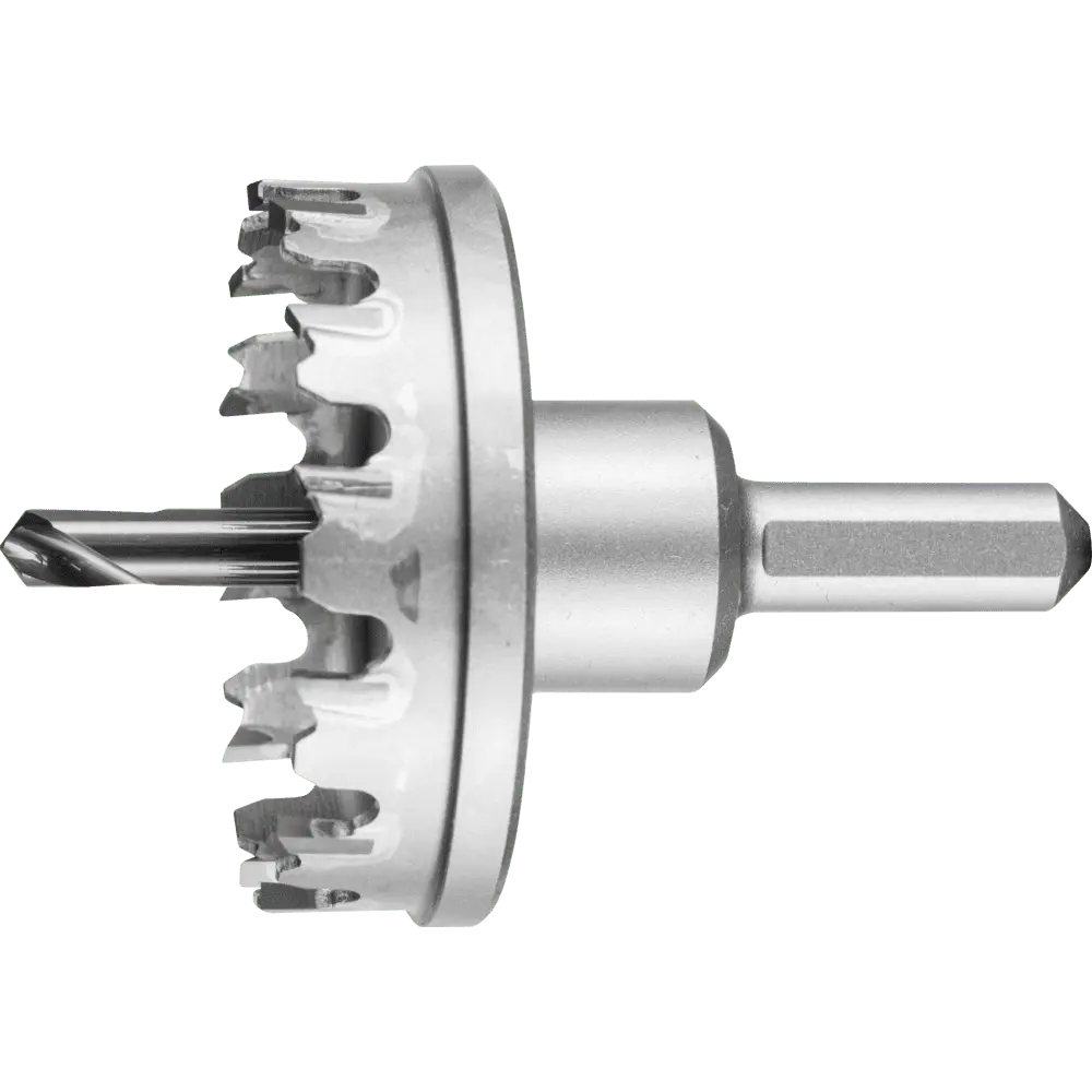 Produktfoto 1 von PFERD TOOLS Hartmetall Lochschneider/-Lochsäge Ø 55x8 mm Schaft-Ø 10mm Schnitttiefe 4 mm universal