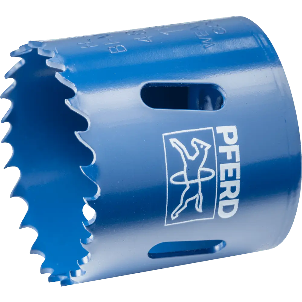 Produktfoto 1 von PFERD TOOLS Bi-Metall Lochsäge Co8/M42 Ø 46 mm Schnitttiefe 31 mm für Stahl, Edelstahl, Blech, Holz