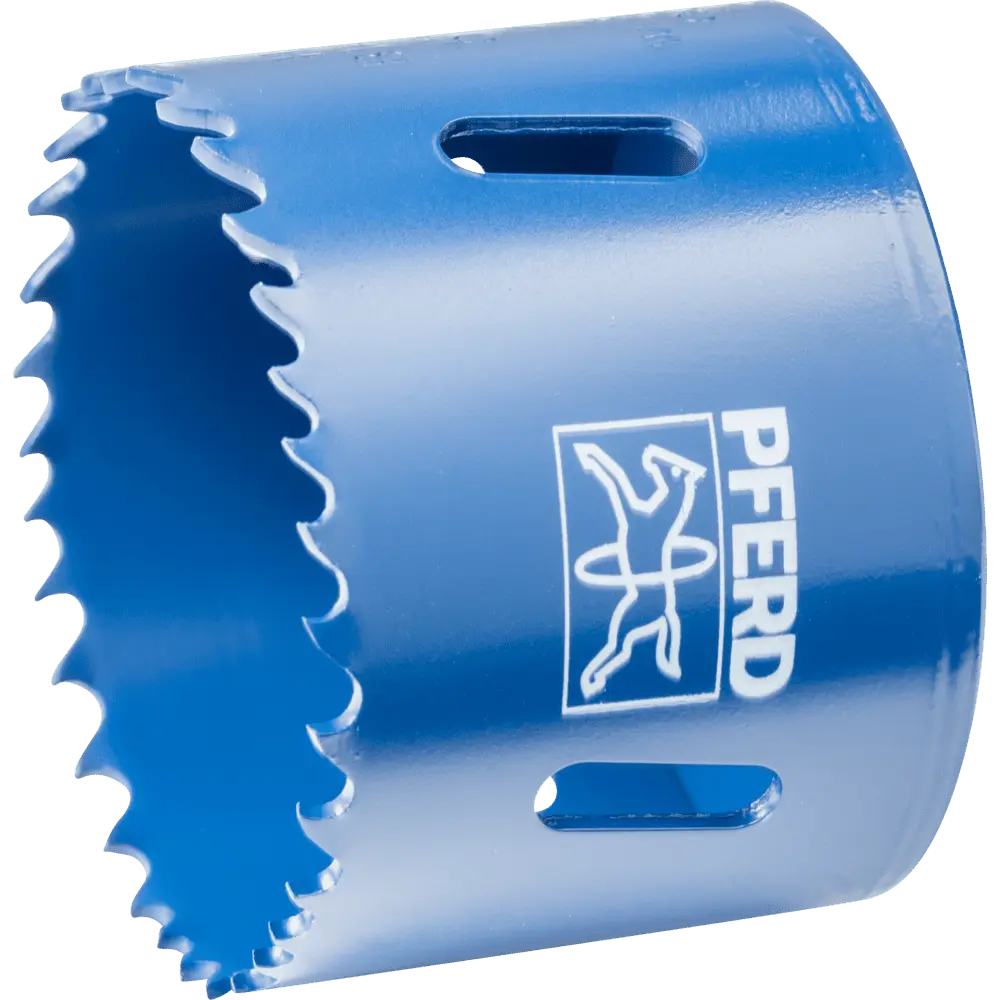 PFERD TOOLS Bi-Metall Lochsäge Co8/M42 Ø 57 mm Schnitttiefe 31 mm für Stahl, Edelstahl, Blech, Holz