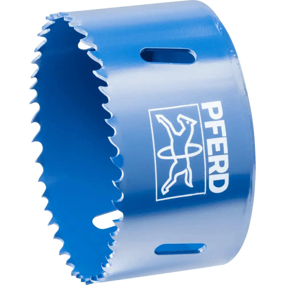Produktfoto 1 von PFERD TOOLS Bi-Metall Lochsäge Co8/M42 Ø 79 mm Schnitttiefe 31 mm für Stahl, Edelstahl, Blech, Holz