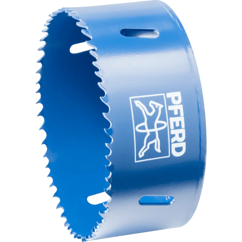 Produktfoto 1 von PFERD TOOLS Bi-Metall Lochsäge Co8/M42 Ø 98 mm Schnitttiefe 31 mm für Stahl, Edelstahl, Blech, Holz