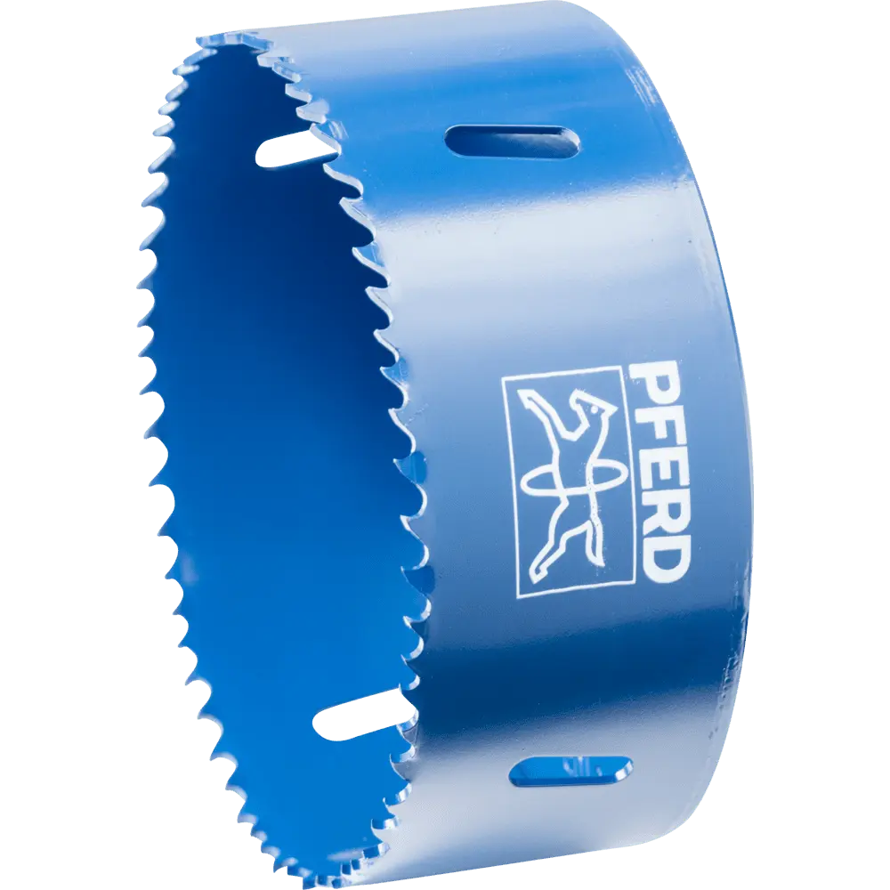 Produktfoto 1 von PFERD TOOLS Bi-Metall Lochsäge Co8/M42 Ø 105 mm Schnitttiefe 31 mm für Stahl, Edelstahl, Blech, Holz