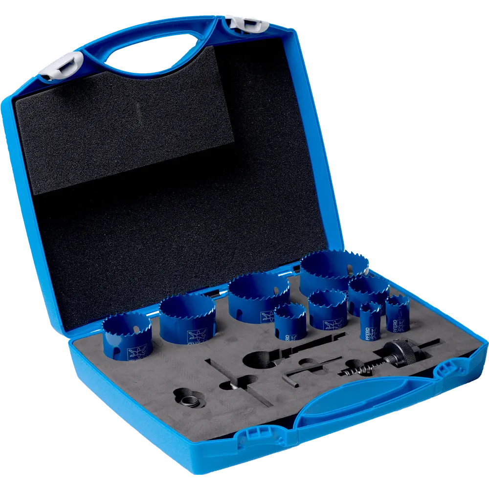 PFERD TOOLS Bi-Metall Lochsägen Set Co8/M42 14-tlg. für Monteure