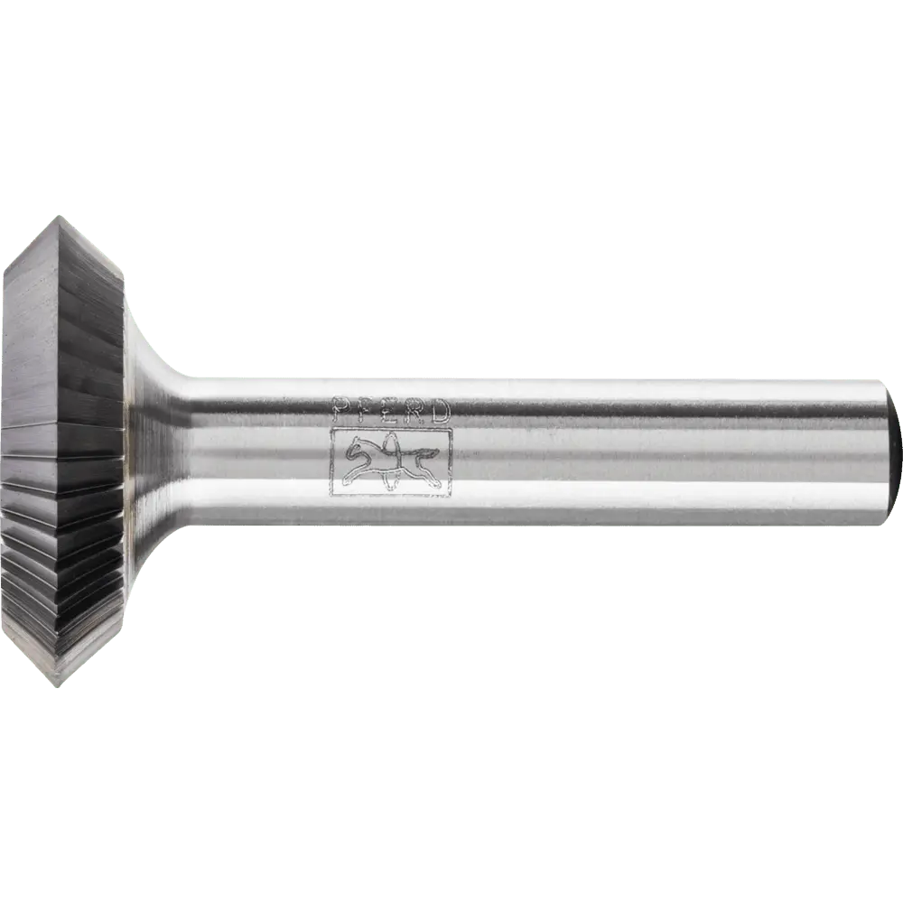 Produktfoto 1 von PFERD TOOLS Hartmetall Frässtift Scheibenform N Ø 25x06 mm Schaft-Ø 8 mm Z3 universal mittel