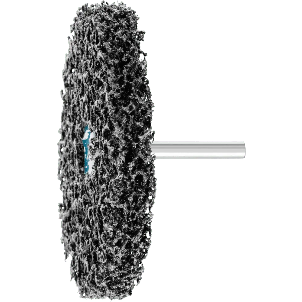 Produktfoto 1 von PFERD TOOLS POLICLEAN PCLZY Reinigungsvlies Ø 100x13 mm Schaft-Ø 6 mm für grobe Reinigungsarbeiten, 5 Stk.