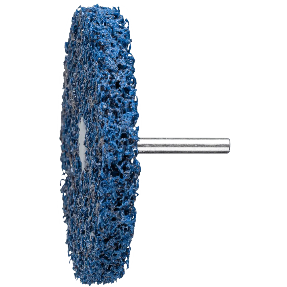 Produktfoto 1 von PFERD TOOLS POLICLEAN PLUS PCLZY Reinigungsvlies Ø 100x13 mm Schaft-Ø 6 mm für grobe Reinigungsarbeiten, 5 Stk.