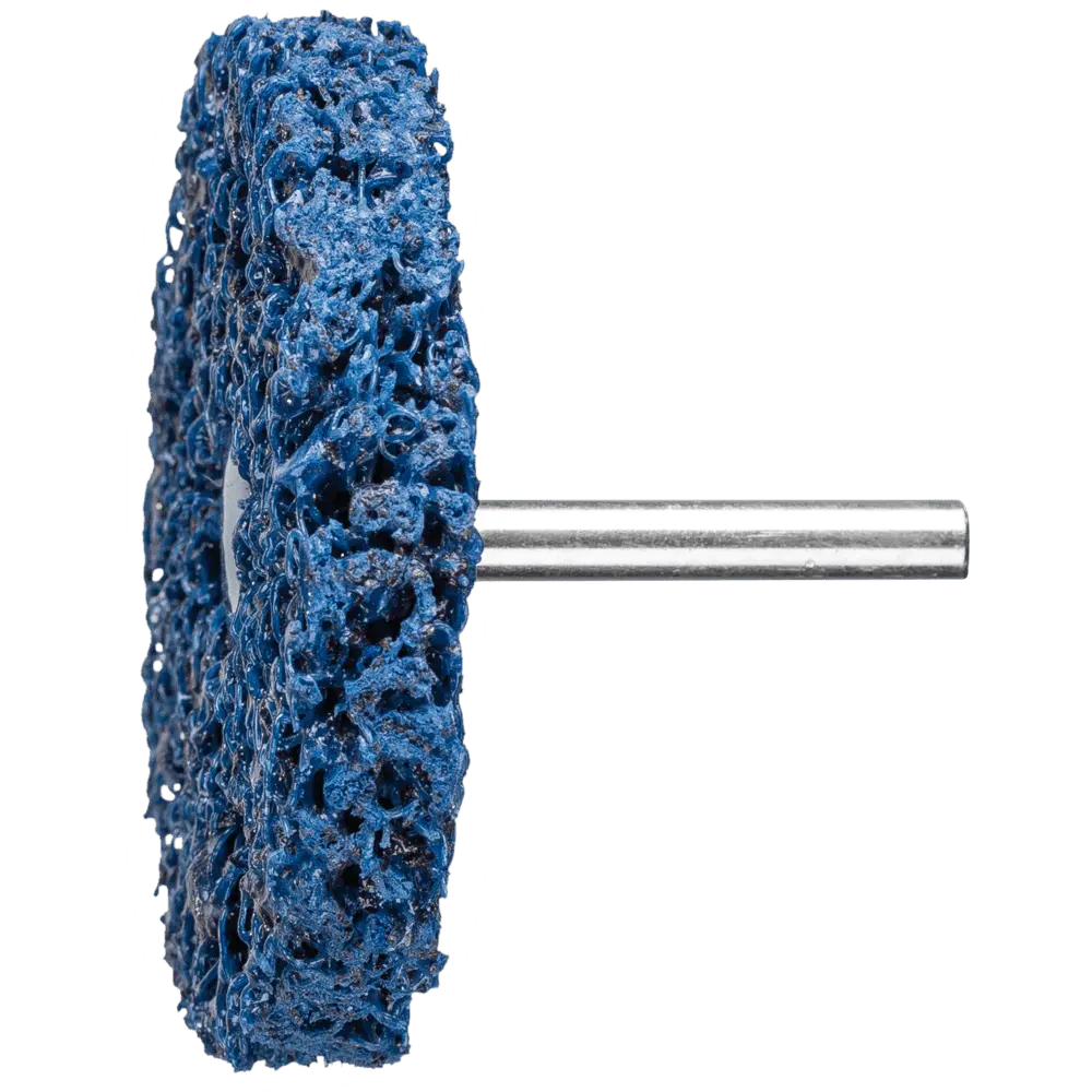 Produktfoto 1 von PFERD TOOLS POLICLEAN PLUS PCLZY Reinigungsvlies Ø 75x13 mm Schaft-Ø 6 mm für grobe Reinigungsarbeiten, 5 Stk.