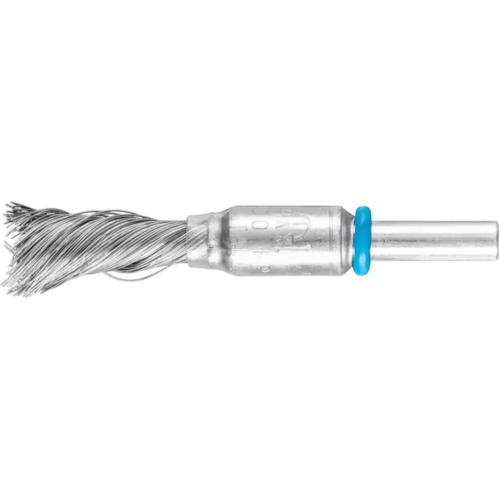 Produktfoto 1 von PFERD TOOLS SINGLETWIST Pinselbürste gezopft PBGS Ø12 mm Schaft-Ø6 mm Edelstahl-Draht-Ø0,20, 10 Stk.