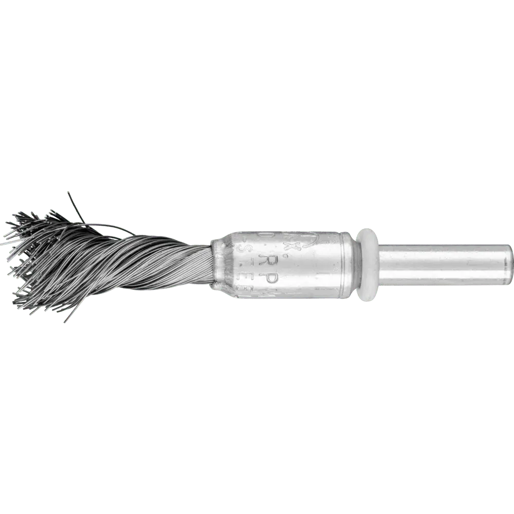 Produktfoto 1 von PFERD TOOLS SINGLETWIST Pinselbürste gezopft PBGS Ø12 mm Schaft-Ø6 mm Stahl-Draht-Ø0,20, 10 Stk.