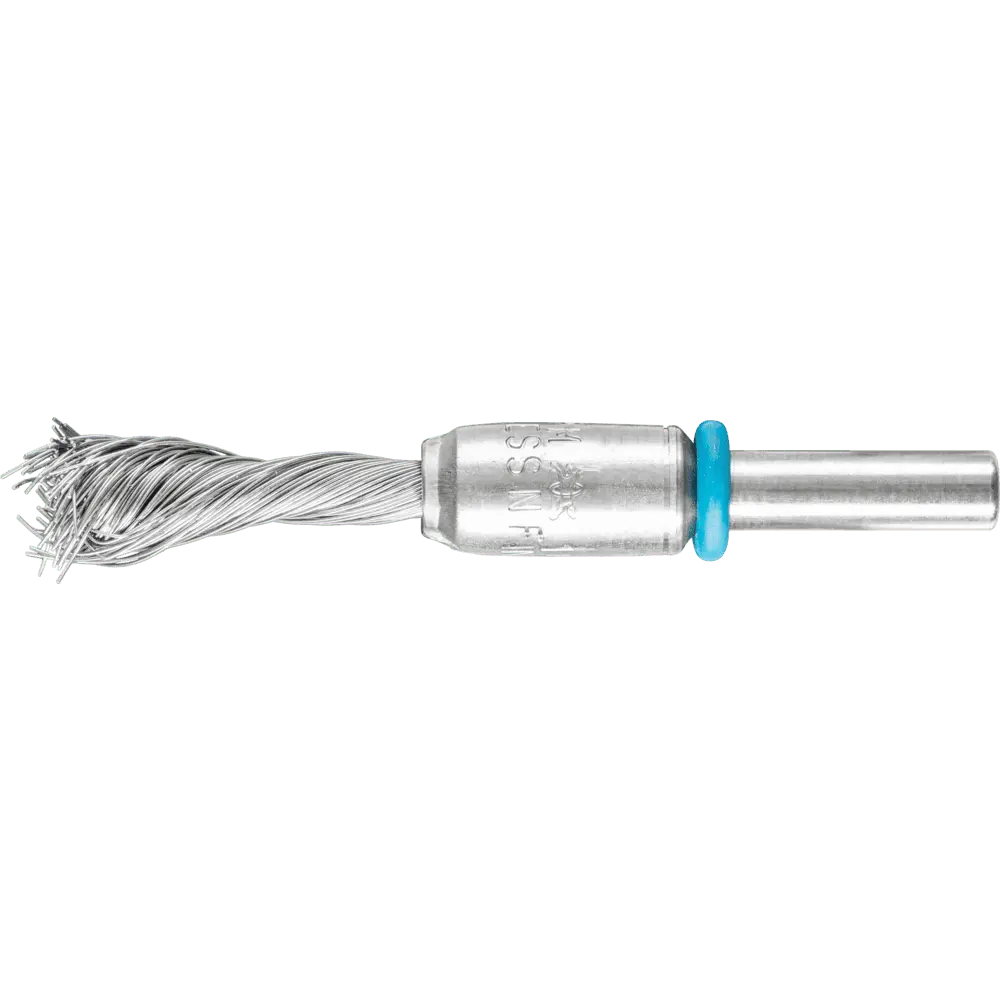 Produktfoto 1 von PFERD TOOLS SINGLETWIST INOX-TOTAL Pinselbürste gezopft PBGSIT Ø10mm Schaft-Ø6 mm Edelstahl-Draht-Ø0,20, 10 Stk.