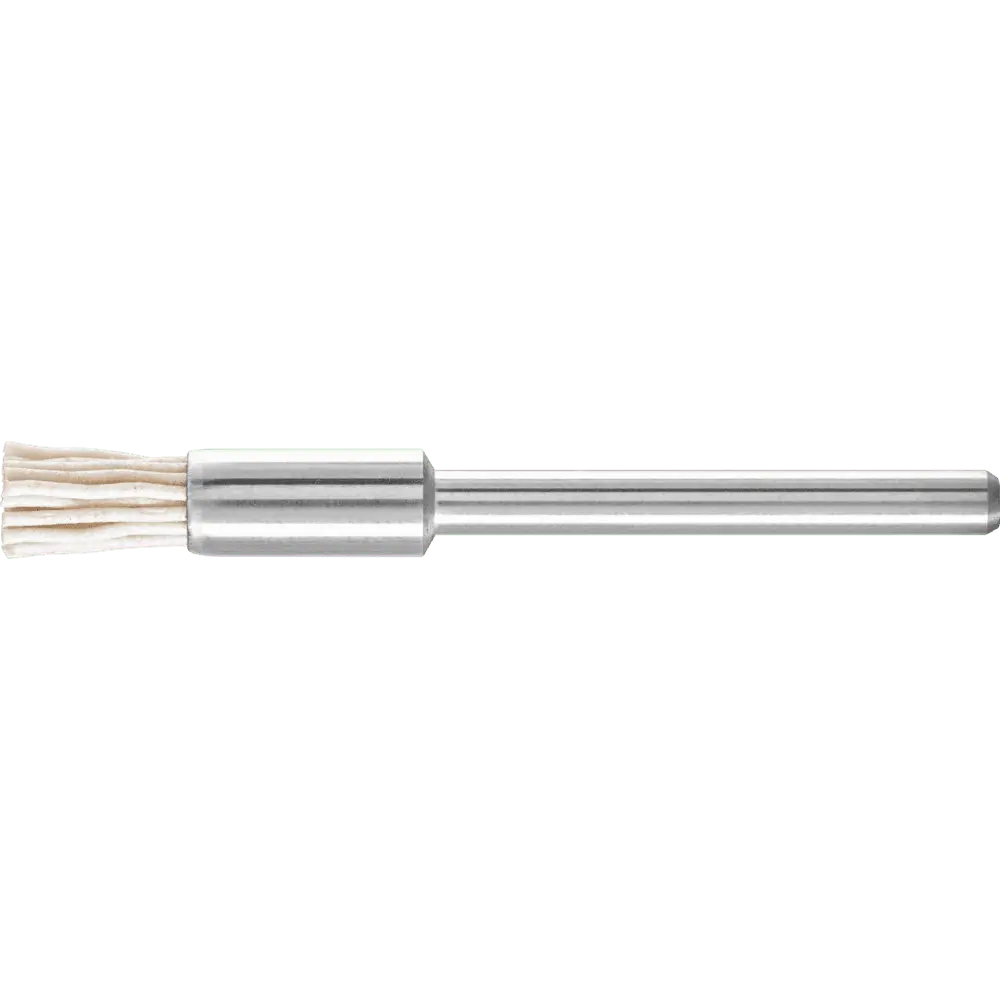 Produktfoto 1 von PFERD TOOLS Miniatur-Pinselbürste PBU Ø 5 mm Schaft-Ø 3 mm Aluminium-Oxid-Filament-Ø 0,50mm Korn 320, 10 Stk.