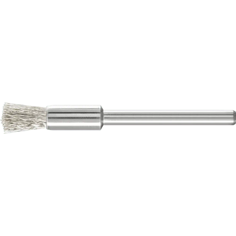 Produktfoto 1 von PFERD TOOLS Miniatur-Pinselbürste PBU Ø5 mm Schaft-Ø3 mm Edelstahl-Draht-Ø0,10, 10 Stk.