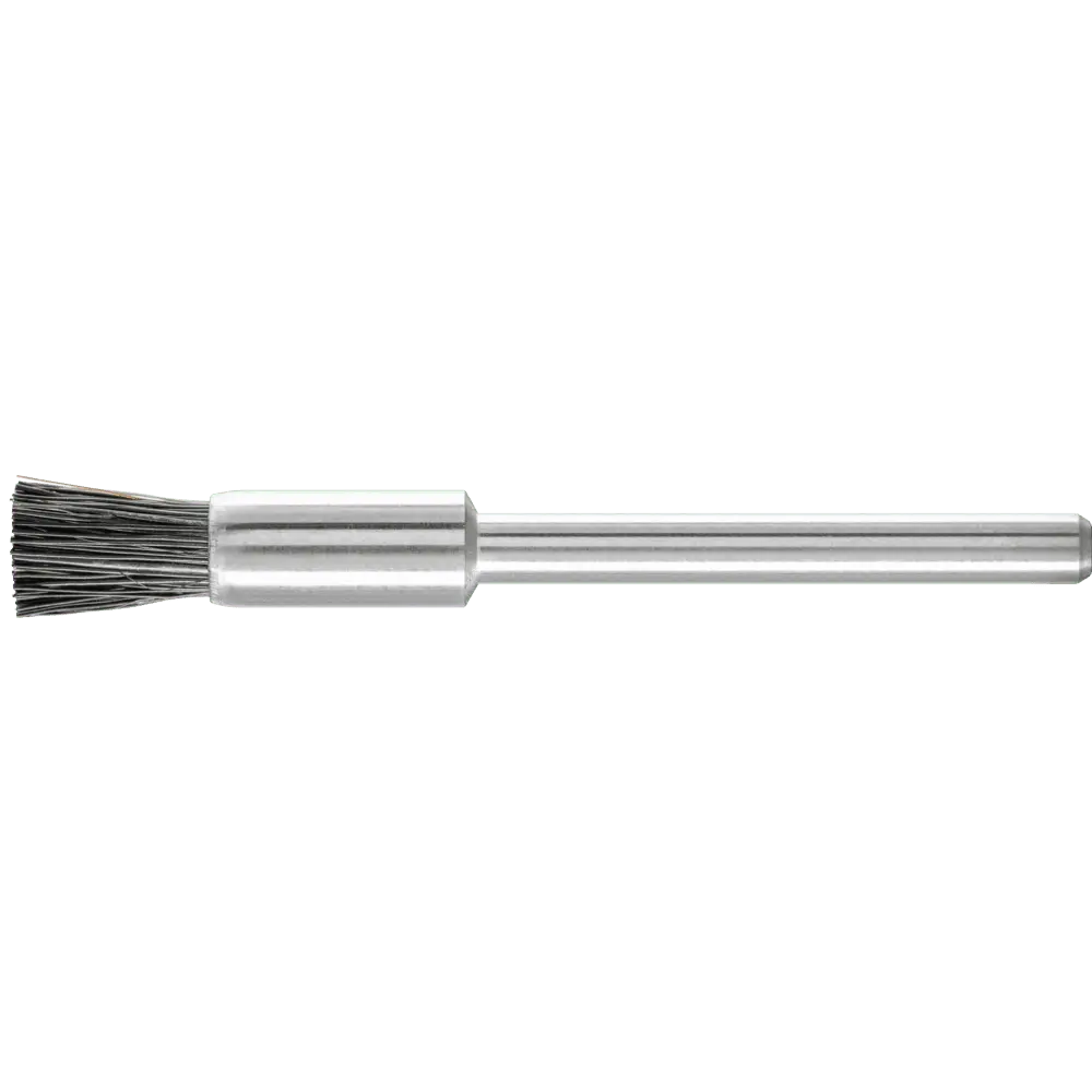 Produktfoto 1 von PFERD TOOLS Miniatur-Pinselbürste PBU Ø5 mm Schaft-Ø3 mm schwarze Schweineborste, 10 Stk.