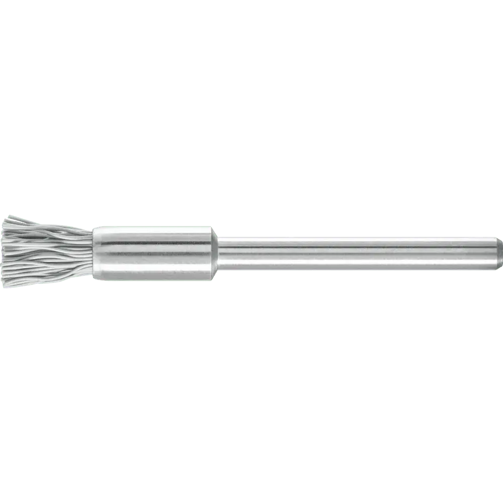 Produktfoto 1 von PFERD TOOLS Miniatur-Pinselbürste PBU Ø5 mm Schaft-Ø3 mm SiC-Filament-Ø0,25 Korn 800, 10 Stk.