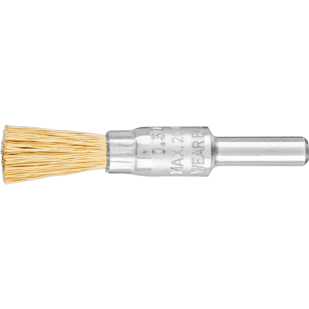 Produktfoto 1 von PFERD TOOLS Pinselbürste ungezopft PBU Ø10mm Schaft-Ø6 mm Messing-Draht-Ø0,30, 10 Stk.