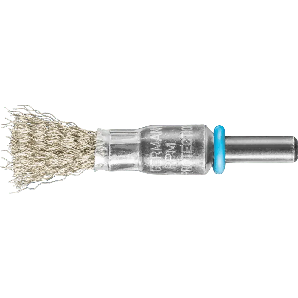 Produktfoto 1 von PFERD TOOLS Pinselbürste ungezopft PBU Ø10mm Schaft-Ø6 mm Edelstahl-Draht-Ø0,20, 10 Stk.