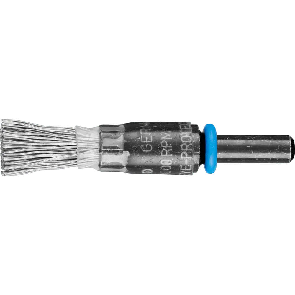 Produktfoto 1 von PFERD TOOLS Pinselbürste ungezopft PBU Ø10mm Schaft-Ø6 mm Edelstahl-Draht-Ø0,35, 10 Stk.