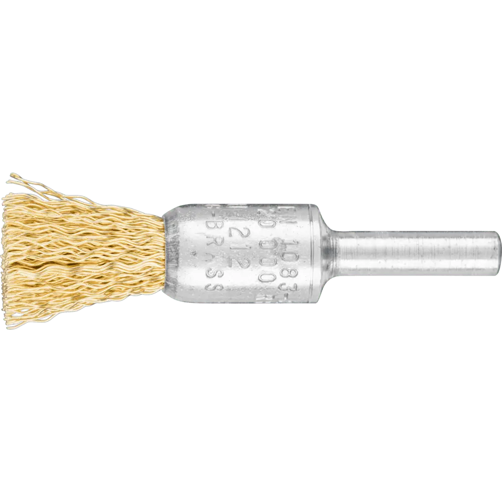 Produktfoto 1 von PFERD TOOLS Pinselbürste ungezopft PBU Ø13 mm Schaft-Ø6 mm Messing-Draht-Ø0,30, 10 Stk.