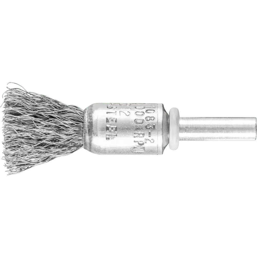 Produktfoto 1 von PFERD TOOLS Pinselbürste ungezopft PBU Ø13 mm Schaft-Ø6 mm Stahl-Draht-Ø0,20, 10 Stk.