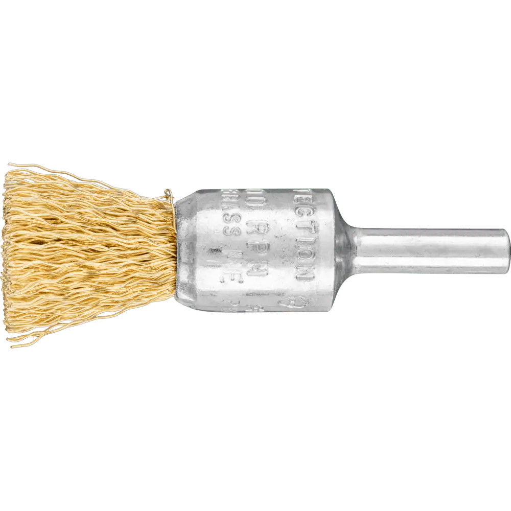Produktfoto 1 von PFERD TOOLS Pinselbürste ungezopft PBU Ø15 mm Schaft-Ø6 mm Messing-Draht-Ø0,30, 10 Stk.