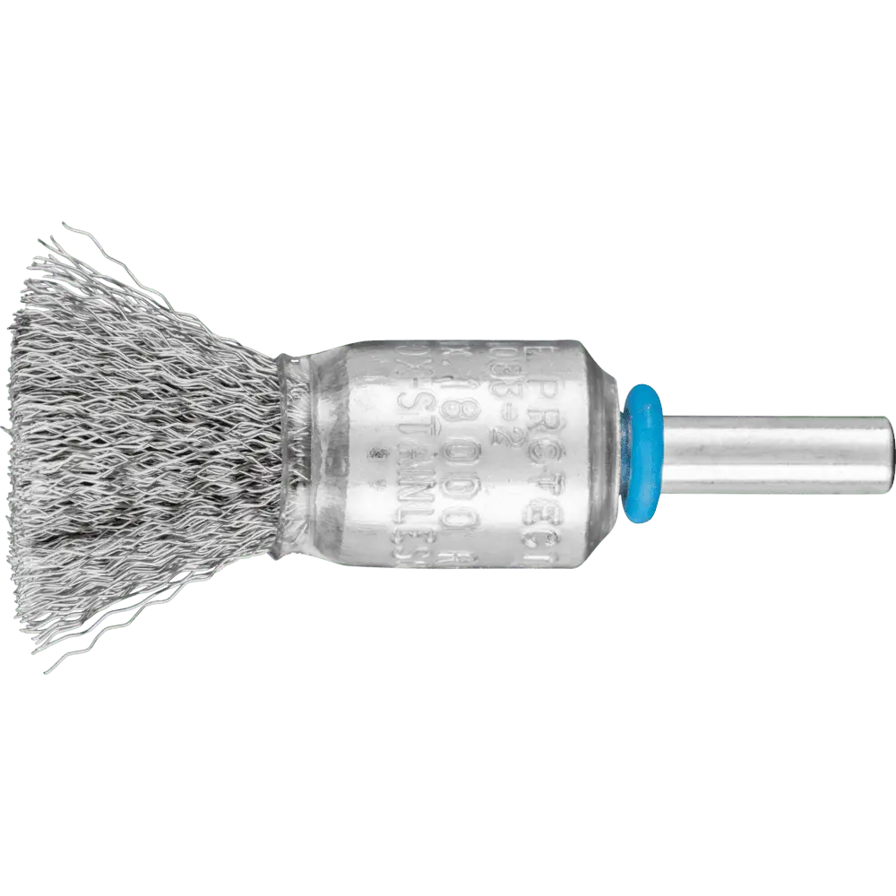 PFERD TOOLS Pinselbürste ungezopft PBU Ø15 mm Schaft-Ø6 mm Edelstahl-Draht-Ø0,15, 10 Stk.
