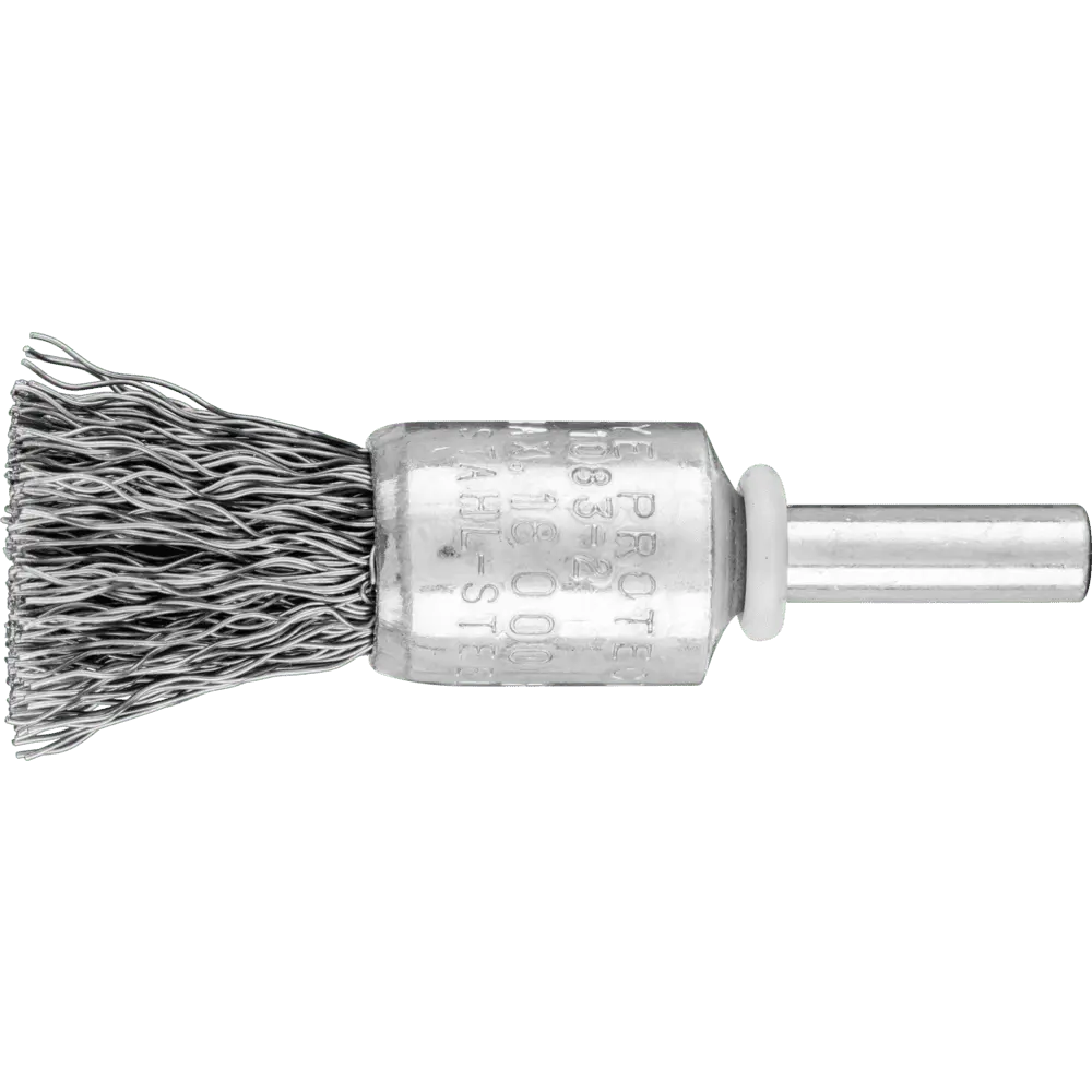 Produktfoto 1 von PFERD TOOLS POS Pinselbürste ungezopft PBU Ø15 mm Schaft-Ø6 mm Stahl-Draht-Ø0,35